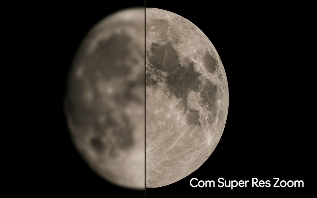 A inteligência artificial do Google faz toda a diferença no zoom