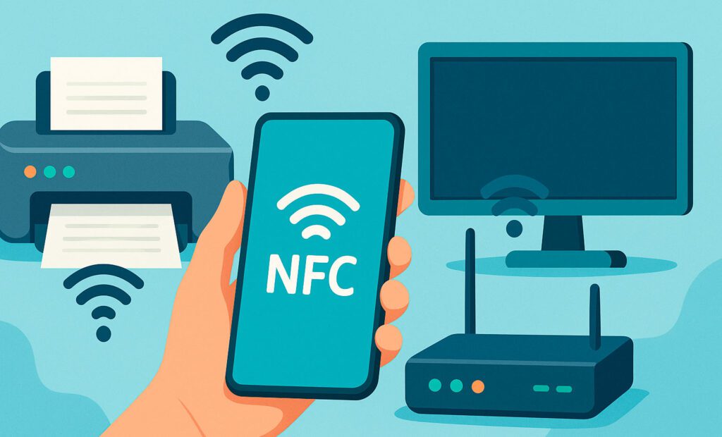 NFC: Controle de impressoras, acesso a Wi-Fi e integração com outros aparelhos