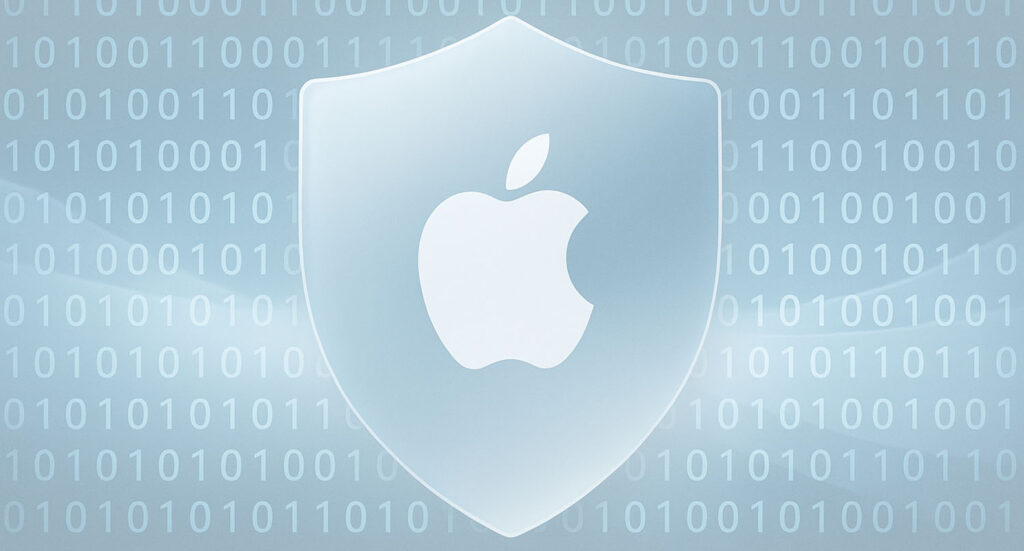 Escudo de segurança da Apple protegendo a privacidade dos dados