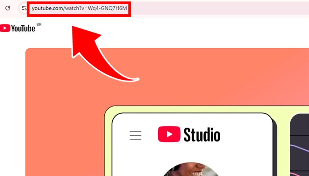 Link de vídeo em página de vídeo no Youtube