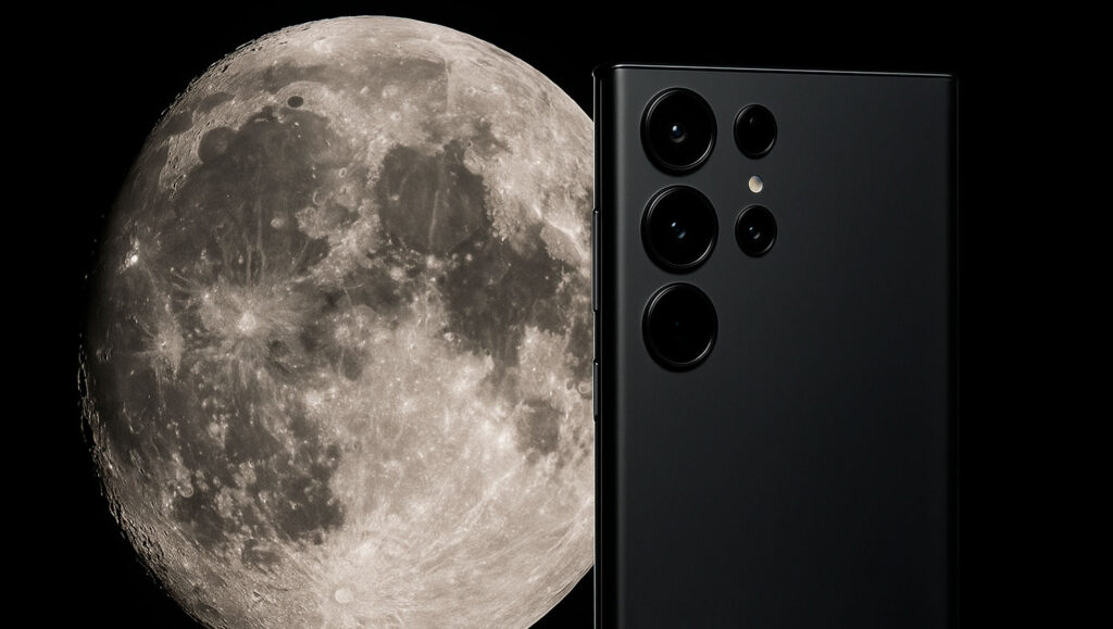 O Space Zoom do S25 Ultra leva suas fotos para a lua