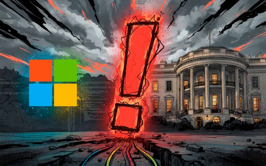 A Microsoft se vê em rota de colisão com a Casa Branca
