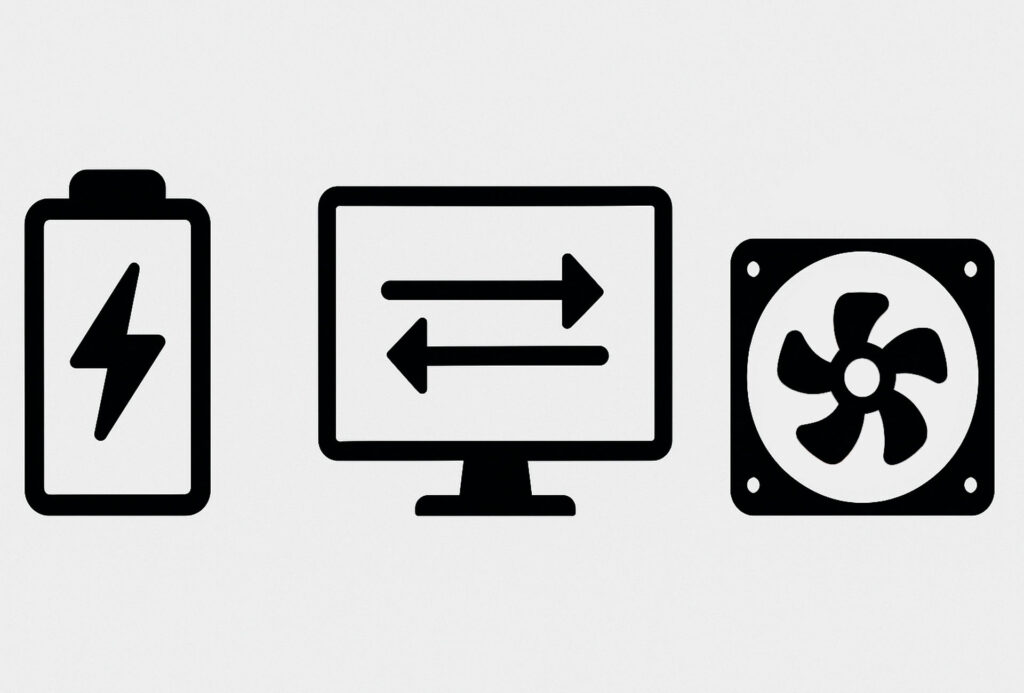 Bateria, tela e resfriamento são cruciais para a jogatina