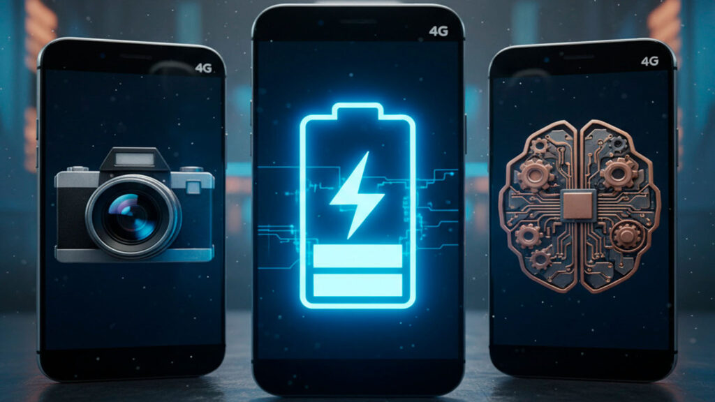 Celulares 4G focam em bateria, câmera e desempenho