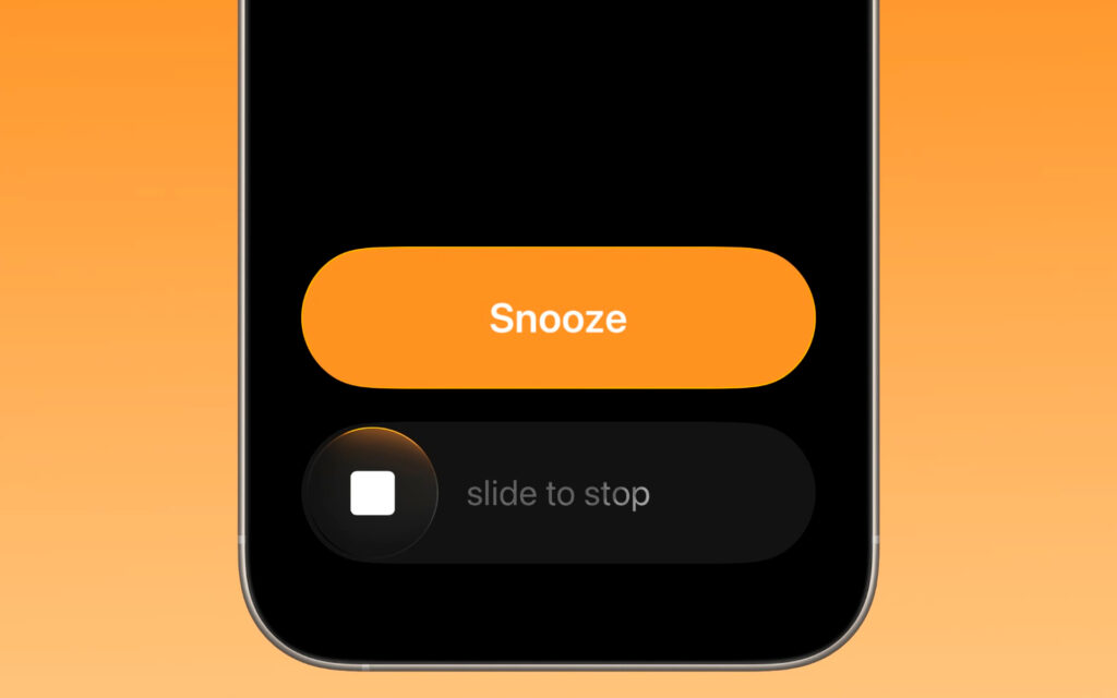 Será preciso deslizar o dedo na tela para desligar o alarme