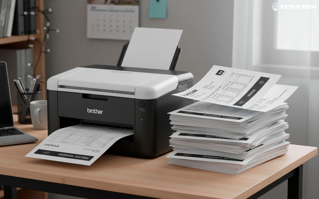 Brother HL1212W: velocidade laser para textos