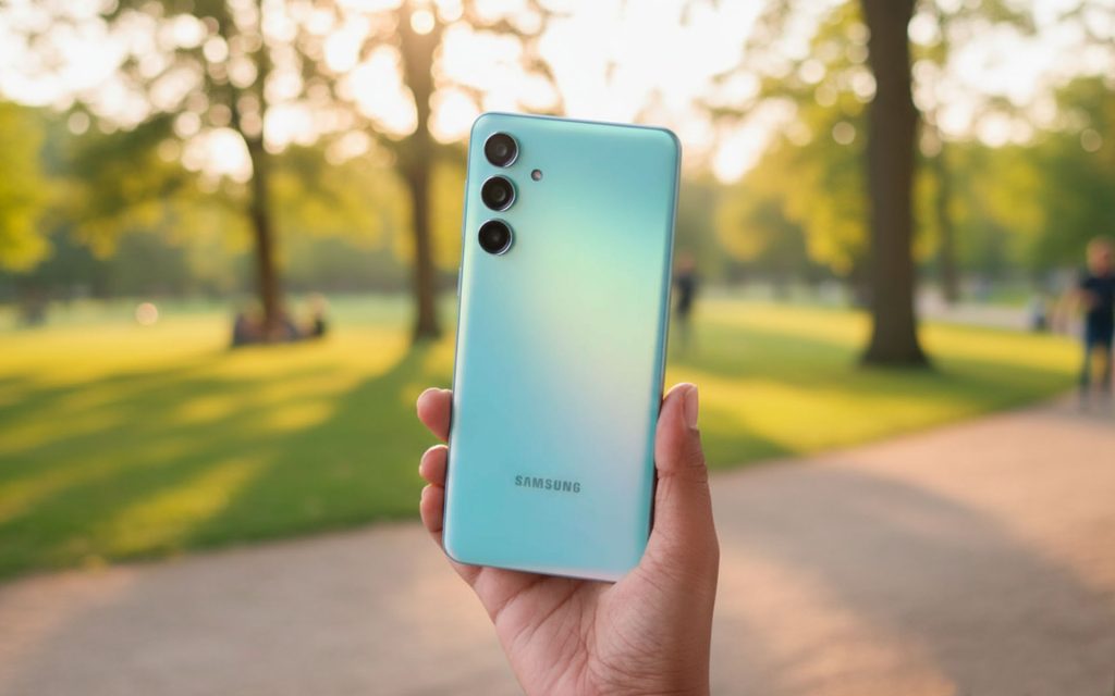 Galaxy M55: tela Super AMOLED Plus com cores vivas