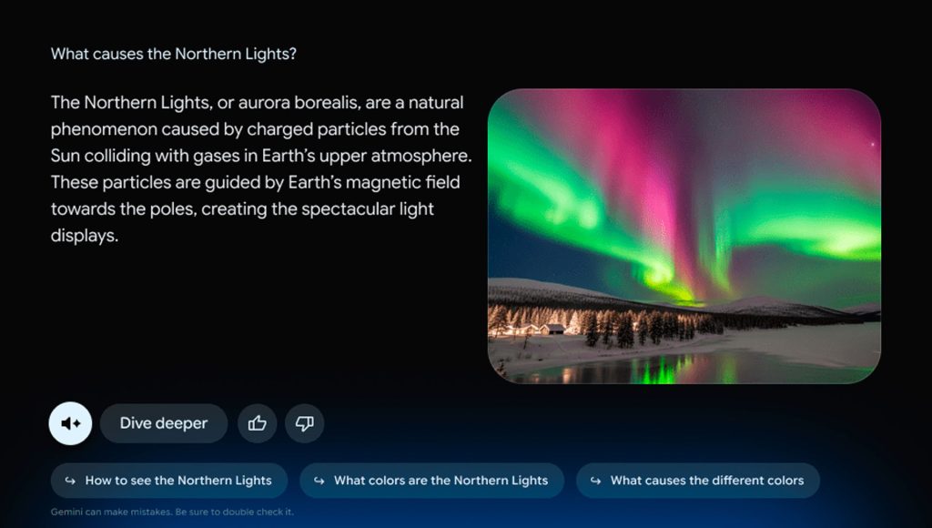 O recurso Deep Dive explica assuntos complexos com visual rico