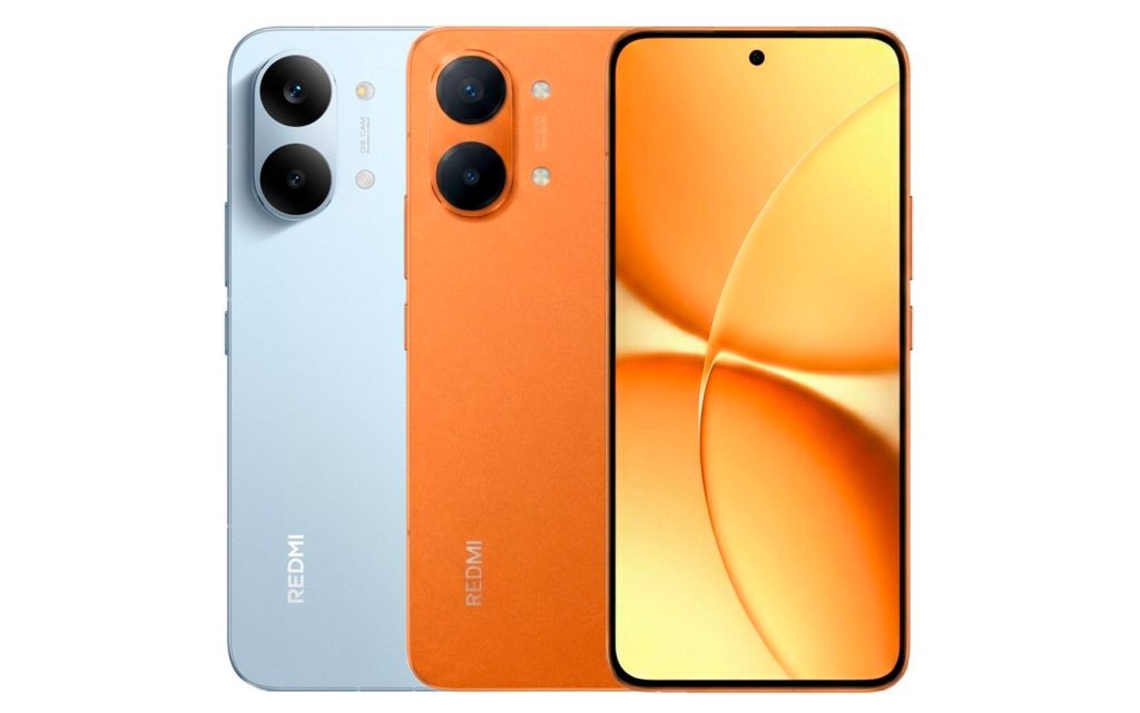 Visão dianteira e traseira do Redmi Turbo 5 Max