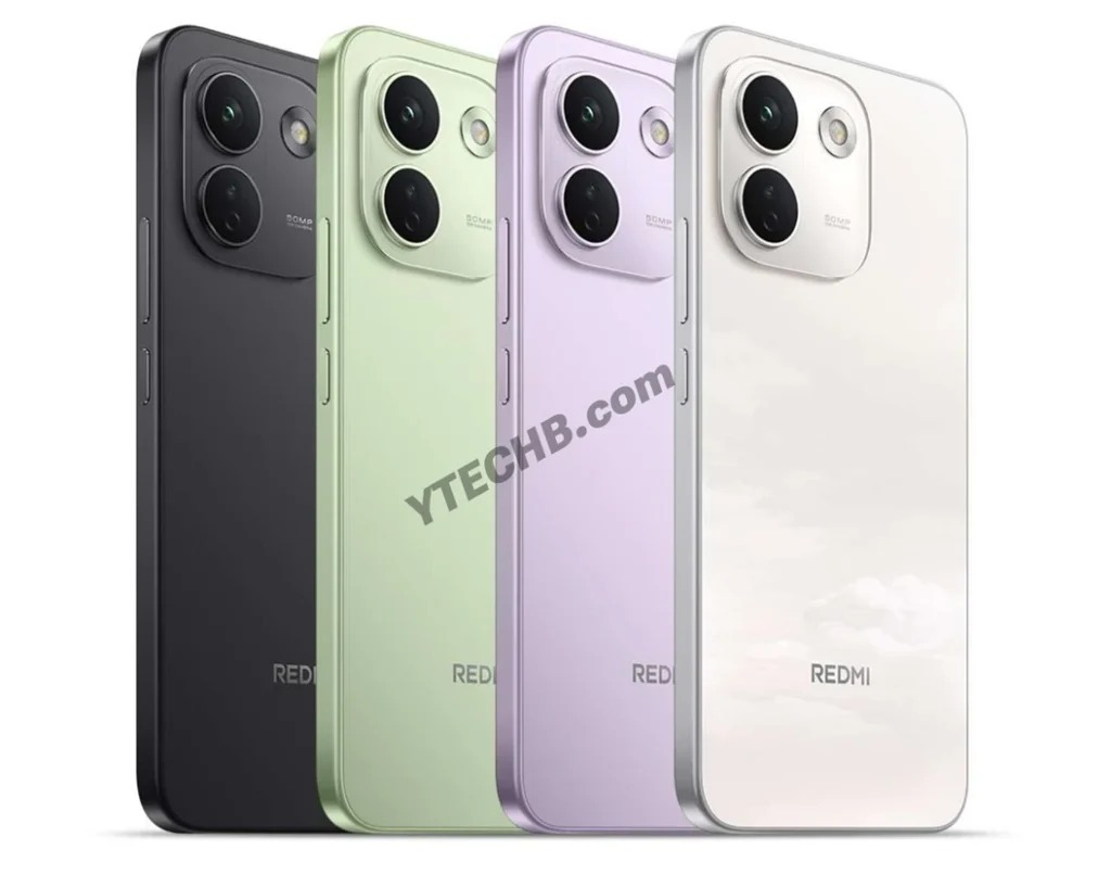 Visão traseira do Redmi Note 17 Pro Max em 4 cores
Fonte da imagem: YTECHB